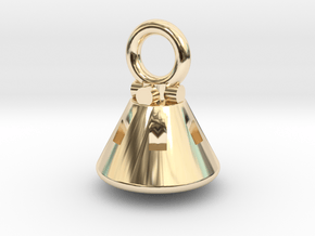 Orion Capsule Pendant in 14K Yellow Gold