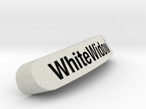 WhiteWidow`Nameplate for SteelSeries Rival in Full Color Sandstone
