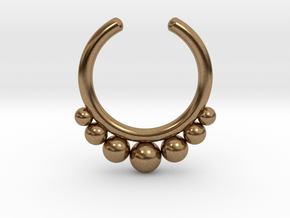 Septum Ring 1.5mm in Natural Brass
