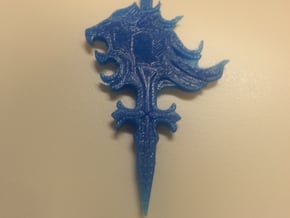 Griever Emblem (keychain size) V1 in Tan Fine Detail Plastic