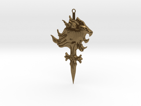 Griever Emblem (keychain size) V1 in Natural Bronze