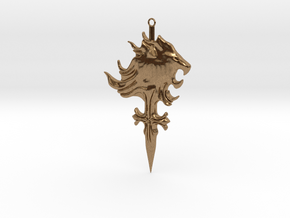 Griever Emblem (keychain size) V1 in Natural Brass