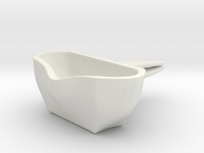 Voituré 'M' - Car Interior Flower Pot in White Natural Versatile Plastic