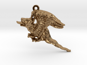 A Dragon in Natural Brass