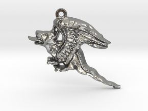A Dragon in Natural Silver