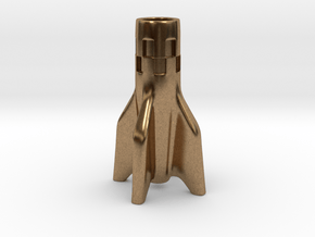 V2 Rocket Ashtray Cigarette Stubber in Natural Brass