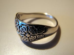 PAW Ring D18 SE84bU120a20m026M10T1FR331-wax in Fine Detail Polished Silver