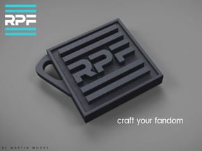 The RPF keyring - Craft your fandom in Black Natural Versatile Plastic