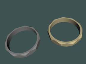 beveled ring   in Natural Brass: 10.5 / 62.75