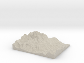 Model of Haldensteiner Calanda in Natural Sandstone