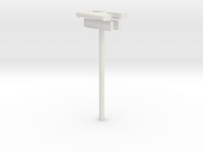 1/22,5 - DSB Stations (dobbelt) lampe med stations in White Natural Versatile Plastic