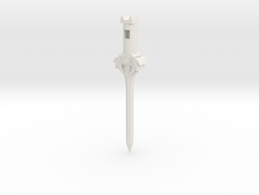 Mega Bloks Power Sword- longer blade in White Natural Versatile Plastic