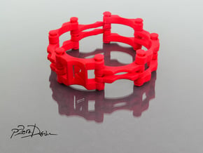 Chain Link  Bracelet / Bike Chain Bracelet in White Natural Versatile Plastic