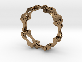 Chain Link  Bracelet 8 inch in Natural Brass