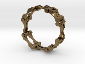 Chain Link  Bracelet 8 inch in Natural Bronze