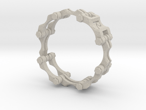 Chain Link  Bracelet 8 inch in Natural Sandstone