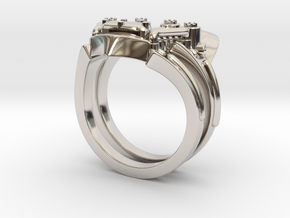 V-Twin Ring (8.5) in Platinum