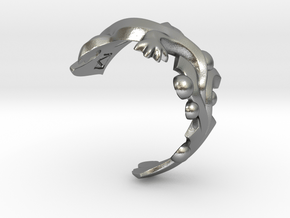 Diplocaulus Ring -Small- (Free-size) in Natural Silver
