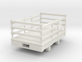 Gn15 small 5ft slate wagon in White Natural Versatile Plastic