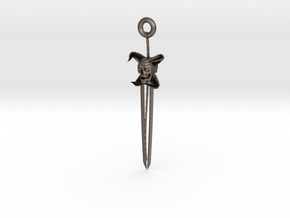 Sword of devil(light) in Polished Bronzed Silver Steel
