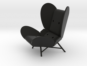 'FREEWING LOUNGE CHAIR' by RJW Elsinga 1:10 in Black Natural Versatile Plastic