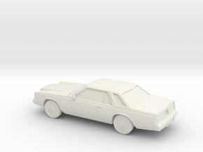 1/87 1980 Chrysler Cordoba  in White Natural Versatile Plastic