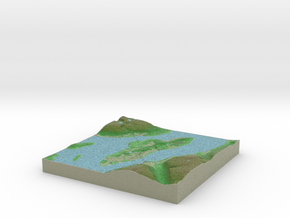 Terrafab generated model Fri Dec 19 2014 22:49:01  in Full Color Sandstone