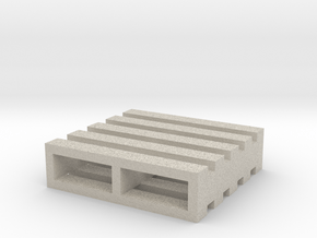 2" Shipping Pallet Miniature in Natural Sandstone