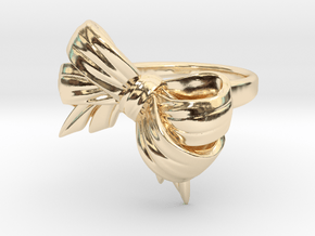 Bow Ring Deluxe S7 in 14K Yellow Gold: 7 / 54