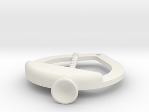 Clarinet emblem in White Natural Versatile Plastic