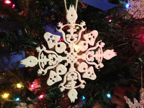 Star Wars Snowflake #1 in White Processed Versatile Plastic