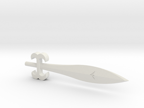 TW Slag G1 Sword M in White Natural Versatile Plastic