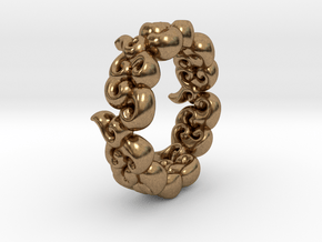 Six Clouds size:5 in Natural Brass
