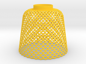 Lampshade beehive in Yellow Processed Versatile Plastic