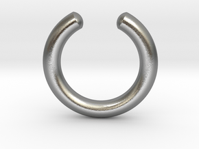 Simple Faux Septum Ring in Natural Brass