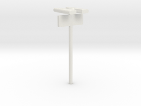 1/160 - DSB Stations lampe (dobbelt) med Perronafs in White Natural Versatile Plastic