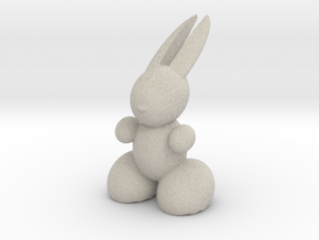 Rabbit Robot (small) in Natural Sandstone