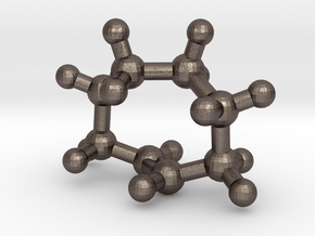 trans-Cyclooctene (small) in Polished Bronzed Silver Steel