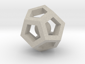 Dodecahedron Mini in Natural Sandstone