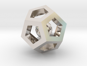 Dodecahedron Mini in Platinum