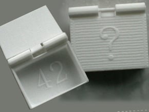 MeaningOfLifeBox in White Natural Versatile Plastic