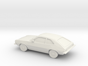 1/87 1972 Ford Pinto in White Natural Versatile Plastic