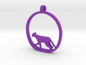 Cat in Purple Processed Versatile Plastic