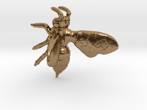 Bee in Natural Brass