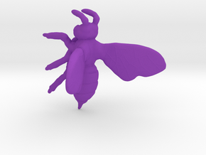 Bee in Purple Processed Versatile Plastic
