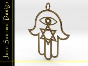 Hamsa in Polished Bronze