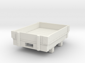 Gn15 small 4ft 1 plank wagon in White Natural Versatile Plastic