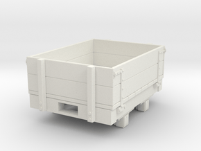 Gn15 small 4ft dropsided wagon in White Natural Versatile Plastic