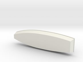 1/56th small wooden boat in White Natural Versatile Plastic