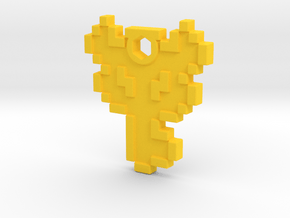 Zelda Boss Key Necklace in Yellow Processed Versatile Plastic